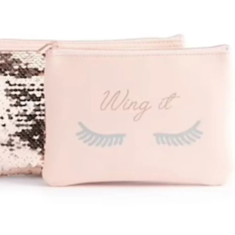 LC Lauren Conrad 2 piece makeup bag set